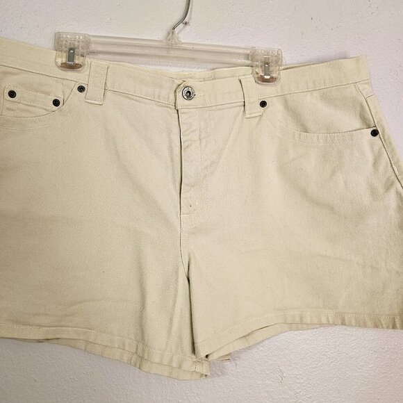 Faded Glory Women Plus Size Ivory Denim Casual Jeans Size 18 - Picture 2 of 7